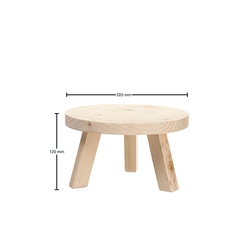 Leonardo Succo Beverage Dispenser Stand, Base, Stool, Wood, H 12