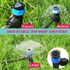 30pcs Drip Irrigation Emitters - Push-to-Quick Connect to 1/4" Tube