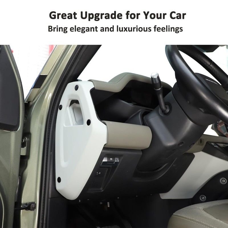 Alloy Car Door Screw Protector Cover Trim For Land Rover