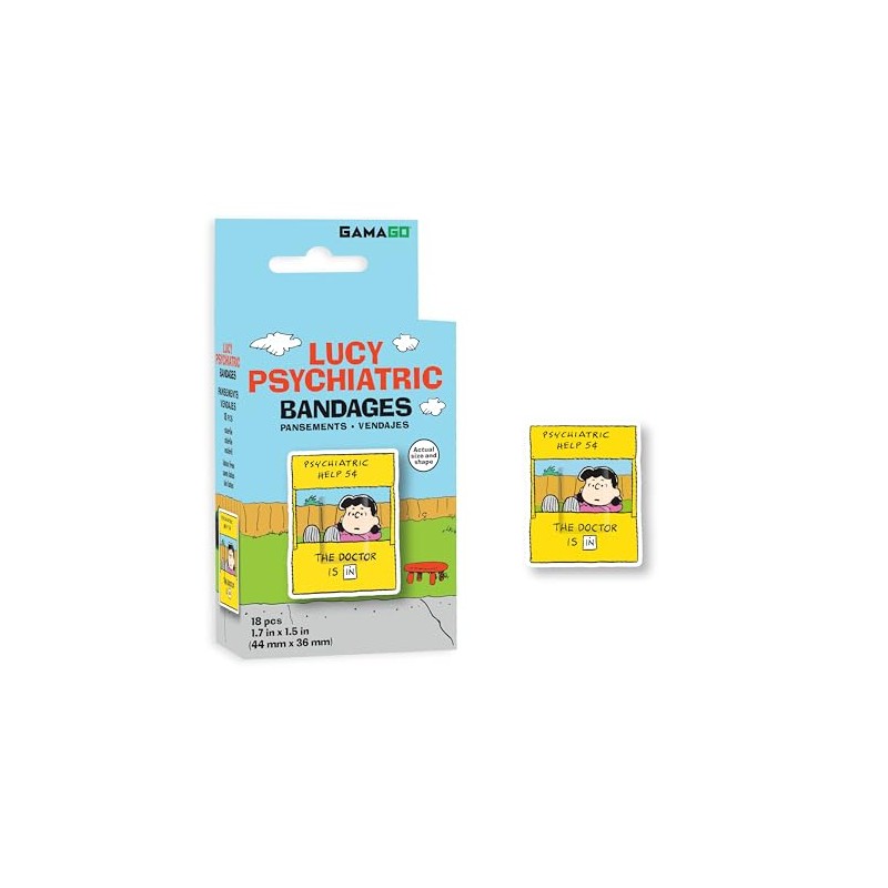 GAMAGO- “Peanuts Lucy Vendas para Niños y Kidults Juego de
