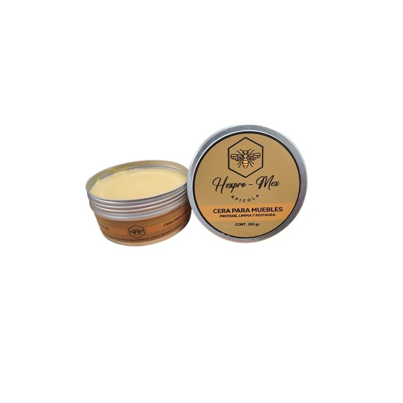 Hexpro-Mex Cera De Abeja Para Proteger, Limpiar y Restaurar Madera,