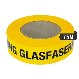 PremSecure Path Warning Tape Fibre Optic Cable Fibre with Ground Cable Fibre Optic Cable Warning Tape 75 m Black Yellow
