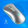 Vorago MO-305-SLIM Mouse inalámbrico Clics Silenciosos Recargable Iluminación RGB Dongle