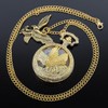 Tiong Eagle Gifts Pocket Watch with Chain Vintage Quartz Pocket