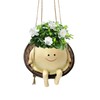 UgyDuky 1pc Swing Face Planter Pot Hanging Planters (E)
