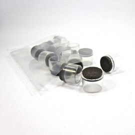 ajile – Pack of 16 – 25 mm diam. CLEAR Fusska Wiping Cloth with with Anti-Scratch Sliding Surface – EVF925 FBA