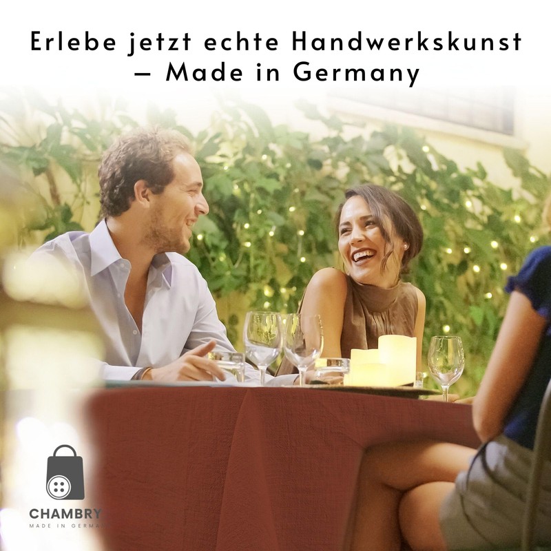 chambry Tablecloth 100% Linen Stonewashed - Handmade in Germany -