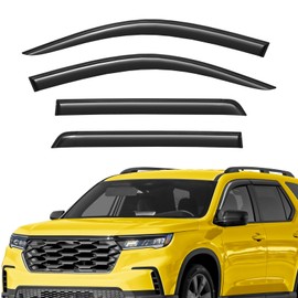 Extra Durable Window Deflectors Tape-On Window Visors Rain Guards Fit for Honda Pilot 2023-2025, Sun Visors, Wind Vent for Shades, Exterior Car Accessories - 4 pcs. AG0851