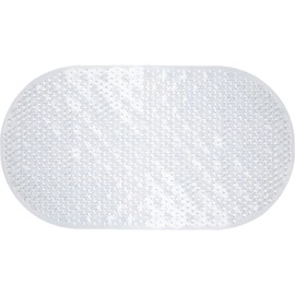 Clear Non-Slip Bath Mat with Suction Cups – 68cm x 38.5cm for Secure Grip and Enhanced Safety in the Bathroom