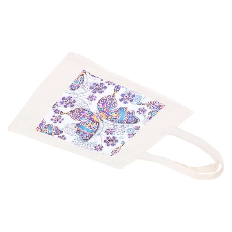 DIY Diamond Painting Shopping Bag Rhinestones Painting Tote Bag with