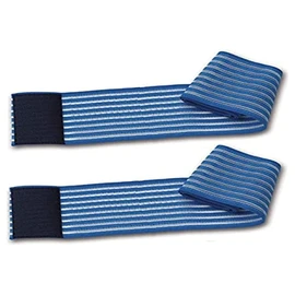 2 blaue elastische Bänder mit Klettverschluss, 100 cm, für ästhetische und therapeutische Behandlungen, Elektroden, Iontophorese