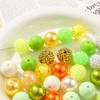 BERMRO 20mm Beads for Pens Rhinestone Beads 80pcs Chunk Bubblegum