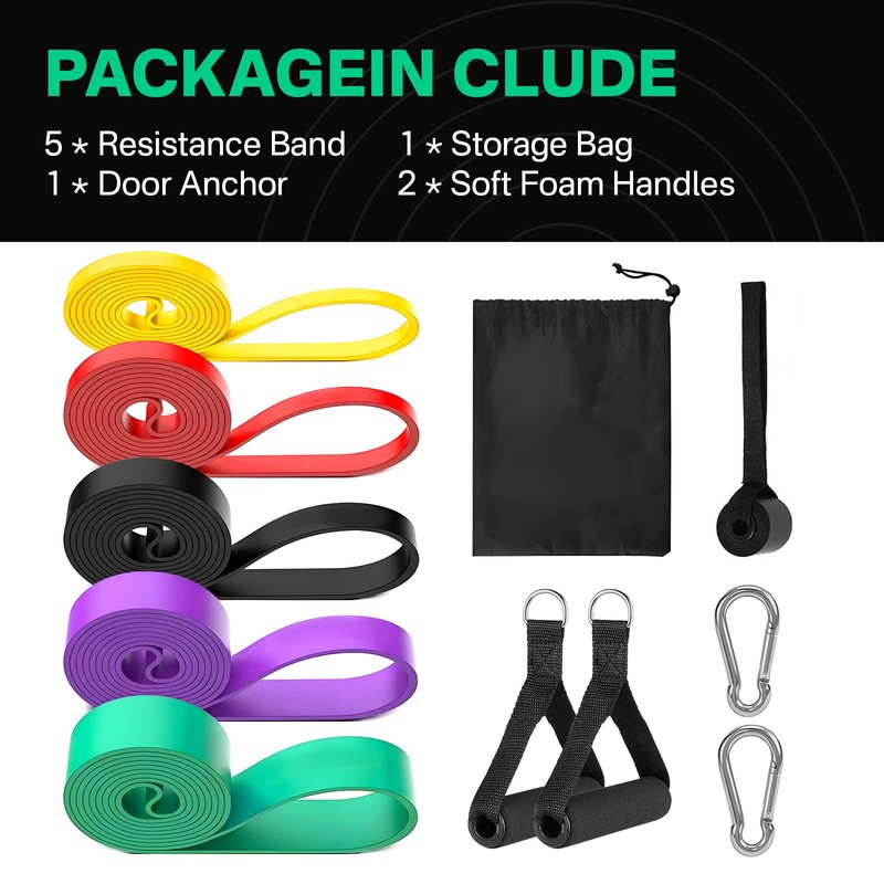 Resistance Bands- Pull Up Assist Resistance Exercise Bands Exercise Loop