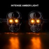 Motorcycle Turn Signals Led Skull Blinkers 10mm Screw Indicator Light