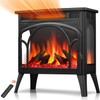 R.W.FLAME Electric Fireplace Heater 24" with Remote Control, Upgrated, Adjustable