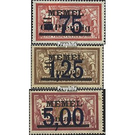 Memelgebiet 49-51 (complete.issue.) fine used/cancelled 1922 Supplementary Issue (Stamps for collectors)