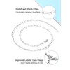 PROSILVER Dainty Sterling Silver Paperclip Chain Necklace Stackable Necklaces for