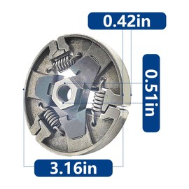 HRuiRed Chainsaw Clutch Drum Rim Sprocket Kit 3/8-7T for Stihl Chain Saw 066 MS660 MS650 064 G660 with Clutch 1122 160 2002 Washer Needle Bearing 1122 007 1000