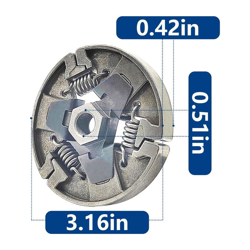HRuiRed Chainsaw Clutch Drum Rim Sprocket Kit 3/8-7T for Stihl