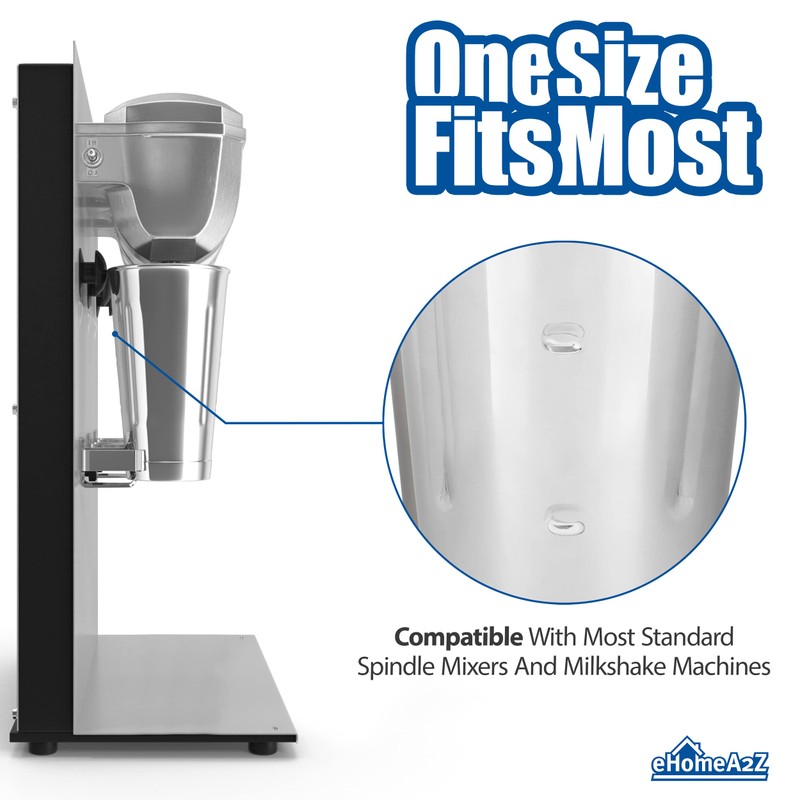 EHOMEA2Z Malt Cup Stainless Steel Ice Cream Milkshake Commercial Grade