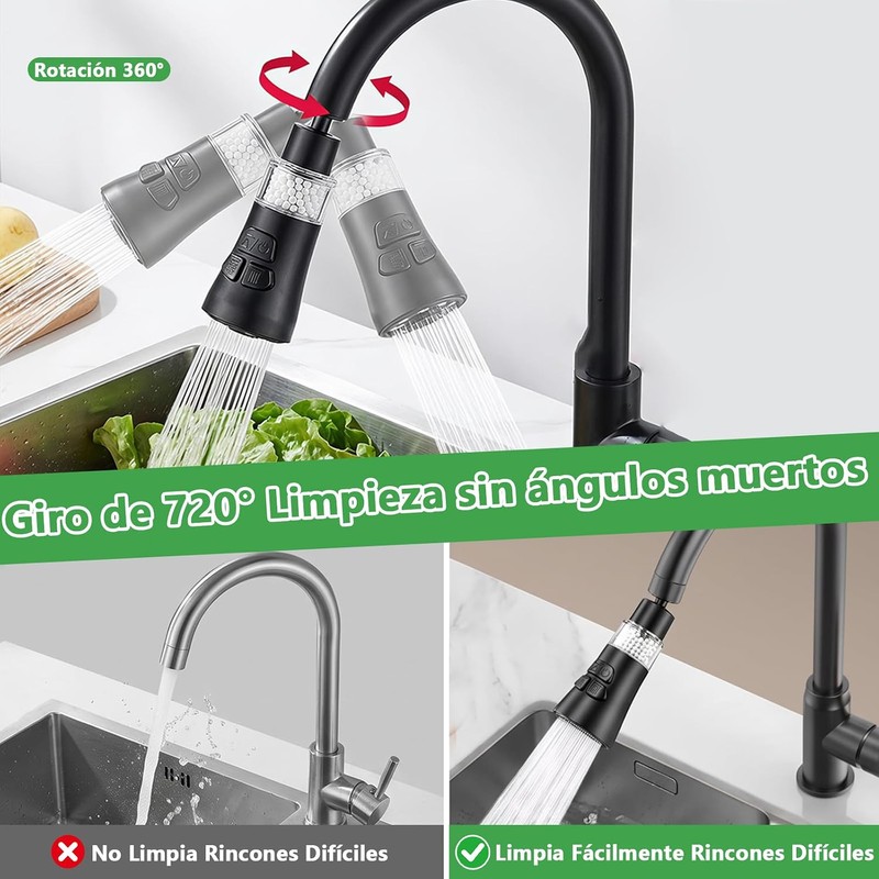 Cabezal de Boquilla de Rociador de Grifo de Cocina, 3