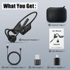 2B2C Open Ear Headphones with Mic, Bluetooth 5.1 Headset, USB