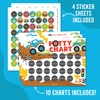 Hadley Designs Potty Training Chart for Toddlers Boys -10 Sticker