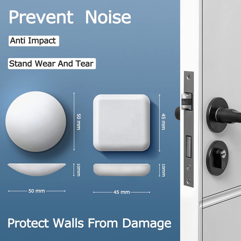 XoYoZo Door Stoppers Wall Protector Buffer Guard Doorknob Door Handle