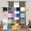 Mrs.Naturall - Cortinas opacas con ojales para recámara, 52 x