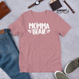 CRADLE PLUS PREGNANCY BABY & TODDLERS Momma Bear T-Shirt (Wine, Medium)
