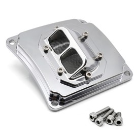 MS500i Chainsaw Performance Muffler – CNC Machined 6061-T6 Billet Aluminum Exhaust Upgrade with Electroplated Finish, Muffler Cover & Stainless Steel Screws
