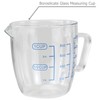 EIKS 9oz/250ml Glass Measuring Cups Coffee Milk Frothing Pitcher for