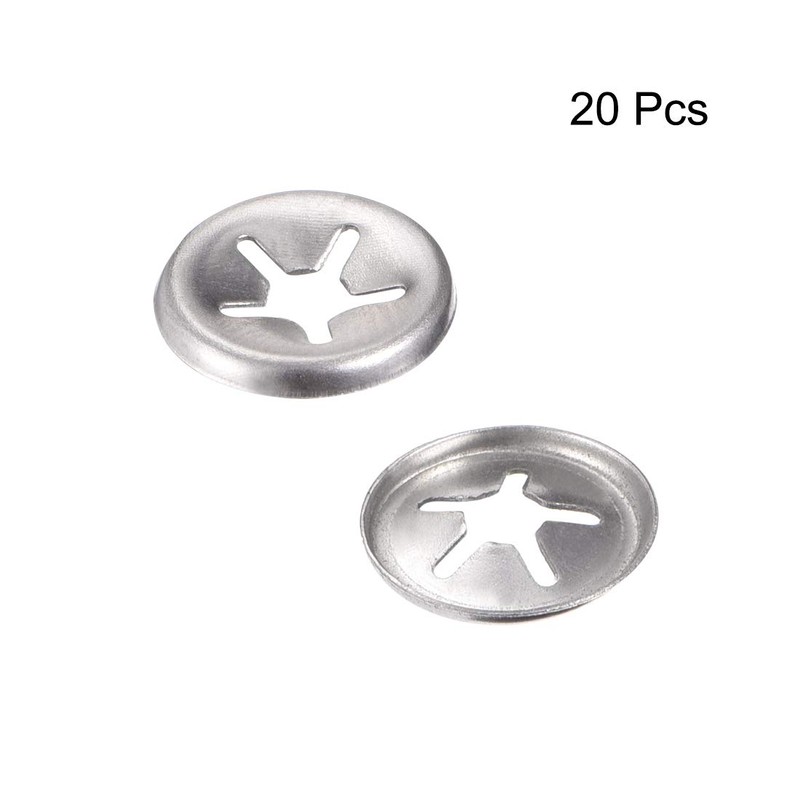 sourcing map M5 Washer 4.6mm I.D. 12mm O.D. Internal Tooth
