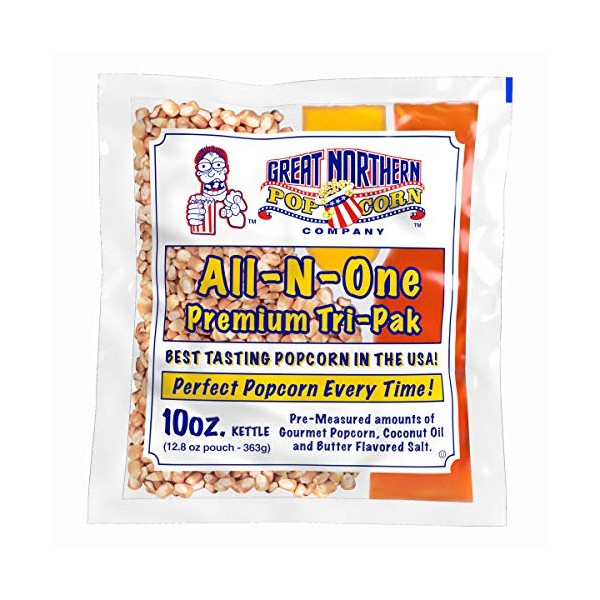 4113 Great Northern Popcorn Premium 10 Ounce Popcorn Portion Packs Cinema, 10 Ounce (Pack of 24)