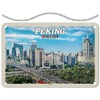 Blechschild mit Kordel 18 x 12 cm Peking China Stadt