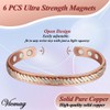 Vicmag Copper Bracelet for Women Men Magnetic Bracelet Ultra Strength