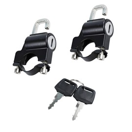 Runseaway 2PCS Motorcycle Helmet Lock, Heavy-Duty Anti-Theft Security Cable Lock, Universal Fit for 22-26mm Handlebars, Tamper-Resistant for Motorbike, Scooter, Street Bike