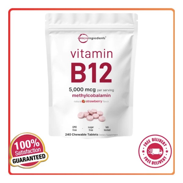 Micro Ingredients Vitamin B12 5000mcg | Methyl B12 Active Form