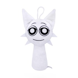 Benolls Sprunki Plushies Merch,Sprunki Plush Toys,Soft Stuffed Animal Pillow Figure Doll Christmas Birthday Gifts for Adult Kids (White)