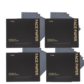 Bamboo Charcoal Oil Blotting Paper - 400 Sheets Refills, Absorbs Excess Face Oil, Controls Shine, Gentle for Makeup Use