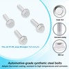 Rear Upper Shock Bolts & Nuts Kit Compatible with 97-06