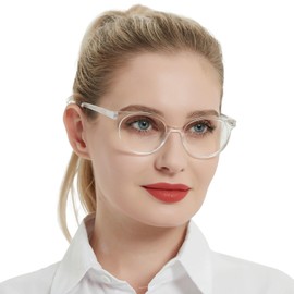 OCCI CHIARI Blue Light Reading Glasses Women Computer Round Readers for Petite Face 2.0+(1.0 1.25 1.5 1.75 2.0 2.25 2.5 2.75 3.0 3.5 4.0 5.0 6.0)