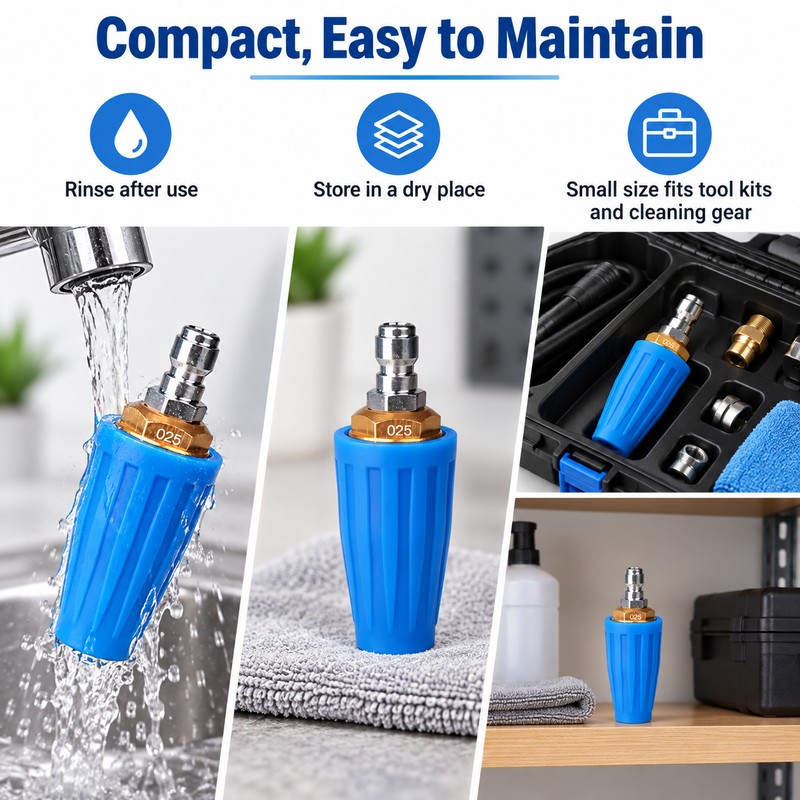 Rotating Turbo Pressure Washer Nozzle for Cleaning – 4000 PSI