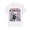 Rejecting Kings Since 1776 Distressed USA Flag Vintage T-Shirt