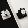 Woodten Single Watch Stand Display with Linen Lining - Compact