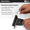 Ilyapa Heavy Duty Self Closing Shed Door Hinges, 4 Pack