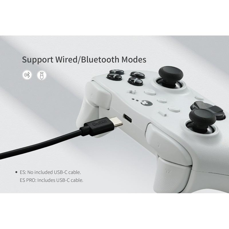 GuliKit ES PRO Fastest Wireless Controller – TMR Anti-Drift&Anti-Snapback Joysticks,