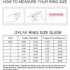 JINEAR 3mm Wedding Bands for Women Eternity Ring 18K Gold
