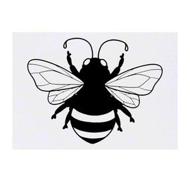 'Bumble Bee' Temporary Tattoo - Water Resistant, Skin-Safe, Non-Toxic Transfer (TO00083457)