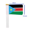 25 Packs Small South Sudan Flags on Handheld Stick，Miniature South